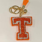 LGS Charms - Sports - Rhinestone Keychain Fashion Accessory with Tassel