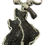 LGS Charms - Dogs & Cats - Rhinestone Keychain Fashion Accessory with Tassel