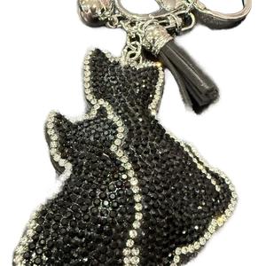 LGS Charms - Dogs & Cats - Rhinestone Keychain Fashion Accessory with Tassel