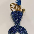 LGS Charms - Sea Life - Rhinestone Keychain Fashion Accessory with Tassel