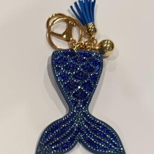 LGS Charms - Sea Life - Rhinestone Keychain Fashion Accessory with Tassel