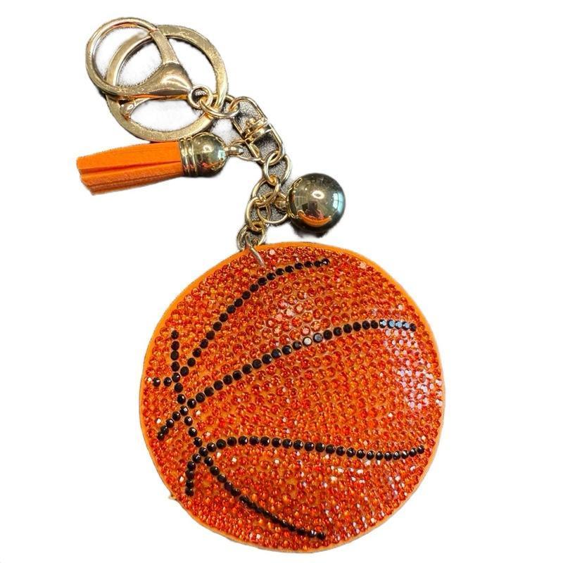 LGS Charms - Sports - Rhinestone Keychain Fashion Accessory with Tassel