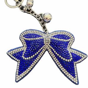 LGS Charms - Bows - Rhinestone Keychain Fashion Accessory with Tassel