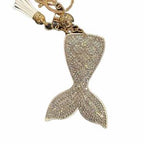 LGS Charms - Sea Life - Rhinestone Keychain Fashion Accessory with Tassel