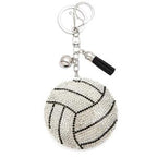 LGS Charms - Sports - Rhinestone Keychain Fashion Accessory with Tassel
