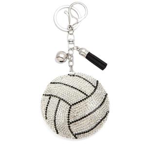LGS Charms - Sports - Rhinestone Keychain Fashion Accessory with Tassel