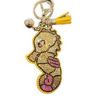 LGS Charms - Sea Life - Rhinestone Keychain Fashion Accessory with Tassel