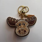 LGS Charms - Animals - Rhinestone Keychain Fashion Accessory with Tassel
