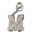 LGS Charms - Stars & Initials - Rhinestone Keychain Fashion Accessory with Tassel