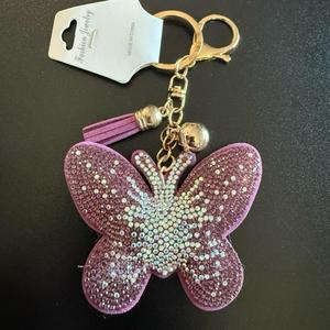 LGS Charms - Butterflies/Insects - Rhinestone Keychain Fashion Accessory with Tassel