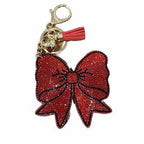 LGS Charms - Bows - Rhinestone Keychain Fashion Accessory with Tassel