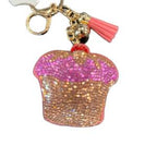 LGS Charms - Food & Drinks - Rhinestone Keychain Fashion Accessory with Tassel