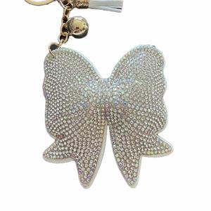 LGS Charms - Bows - Rhinestone Keychain Fashion Accessory with Tassel