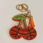 LGS Charms - Sports - Rhinestone Keychain Fashion Accessory with Tassel