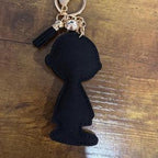 LGS Charms - Friends - Rhinestone Keychain for Zippy Bag Fashion Accessory with Tassel