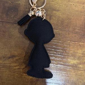 LGS Charms - Friends - Rhinestone Keychain for Zippy Bag Fashion Accessory with Tassel