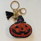 LGS Charms - Halloween and Autumn - Rhinestone Keychain for Zippy Bag Fashion Accessory with Tassel