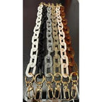 LGS Zip Loops 18" Acrylic Bag Chains Purse Accessories Purse Shoulder Straps