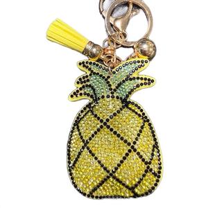 LGS Charms - Food & Drinks - Rhinestone Keychain Fashion Accessory with Tassel