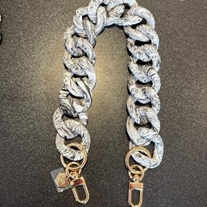 LGS Marbled Matte Bag Chains - 18”