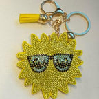 LGS Charms - Misc - Rhinestone Keychain for Zippy Bag Fashion Accessory with Tassel