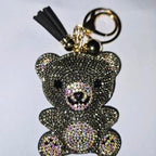 LGS Charms - Bears - Rhinestone Keychain Fashion Accessory with Tassel
