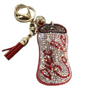 LGS Charms - Food & Drinks - Rhinestone Keychain Fashion Accessory with Tassel