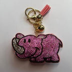 LGS Charms - Animals - Rhinestone Keychain Fashion Accessory with Tassel