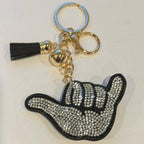 LGS Charms - Misc - Rhinestone Keychain for Zippy Bag Fashion Accessory with Tassel