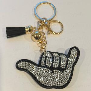LGS Charms - Misc - Rhinestone Keychain for Zippy Bag Fashion Accessory with Tassel