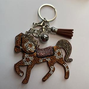 LGS Charms - Animals - Rhinestone Keychain Fashion Accessory with Tassel