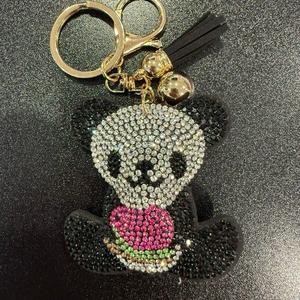 LGS Charms - Bears - Rhinestone Keychain Fashion Accessory with Tassel