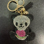 LGS Charms - Bears - Rhinestone Keychain Fashion Accessory with Tassel