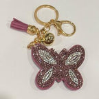 LGS Charms - Butterflies/Insects - Rhinestone Keychain Fashion Accessory with Tassel