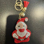LGS Charms - Christmas - Rhinestone Keychain Fashion Accessory with Tassel