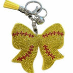 LGS Charms - Sports - Rhinestone Keychain Fashion Accessory with Tassel
