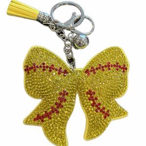 LGS Charms - Sports - Rhinestone Keychain Fashion Accessory with Tassel
