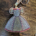 LGS Charms - Misc - Rhinestone Keychain for Zippy Bag Fashion Accessory with Tassel