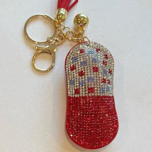 LGS Charms - Misc - Rhinestone Keychain for Zippy Bag Fashion Accessory with Tassel
