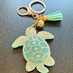 LGS Charms - Sea Life - Rhinestone Keychain Fashion Accessory with Tassel