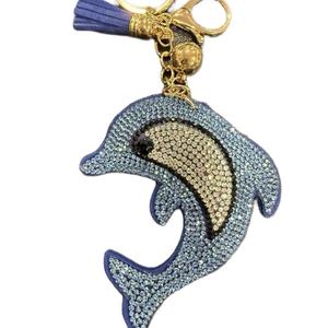 LGS Charms - Sea Life - Rhinestone Keychain Fashion Accessory with Tassel