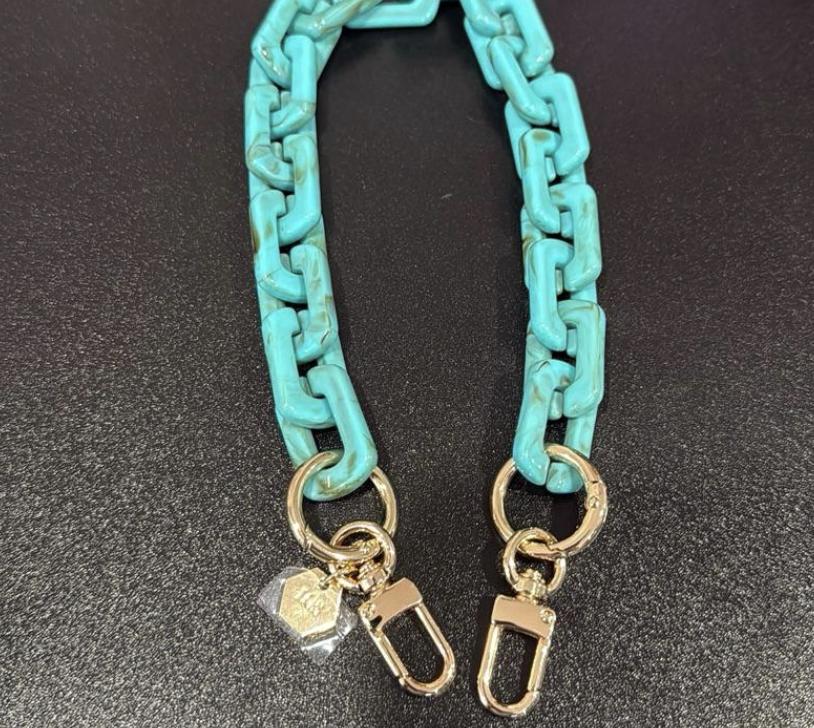 LGS Zip Links 18" Acrylic Bag Chains Purse Accessories