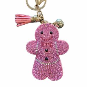 LGS Charms - Christmas - Rhinestone Keychain Fashion Accessory with Tassel
