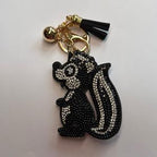 LGS Charms - Animals - Rhinestone Keychain Fashion Accessory with Tassel