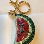 LGS Charms - Food & Drinks - Rhinestone Keychain Fashion Accessory with Tassel