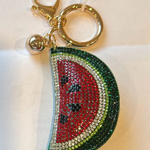 LGS Charms - Food & Drinks - Rhinestone Keychain Fashion Accessory with Tassel