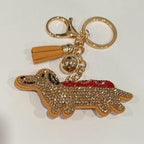LGS Charms - Dogs & Cats - Rhinestone Keychain Fashion Accessory with Tassel