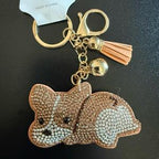 LGS Charms - Dogs & Cats - Rhinestone Keychain Fashion Accessory with Tassel