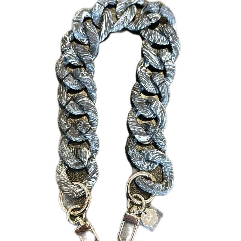 LGS Marbled Matte Bag Chains - 18”