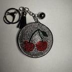 LGS Charms - Food & Drinks - Rhinestone Keychain Fashion Accessory with Tassel